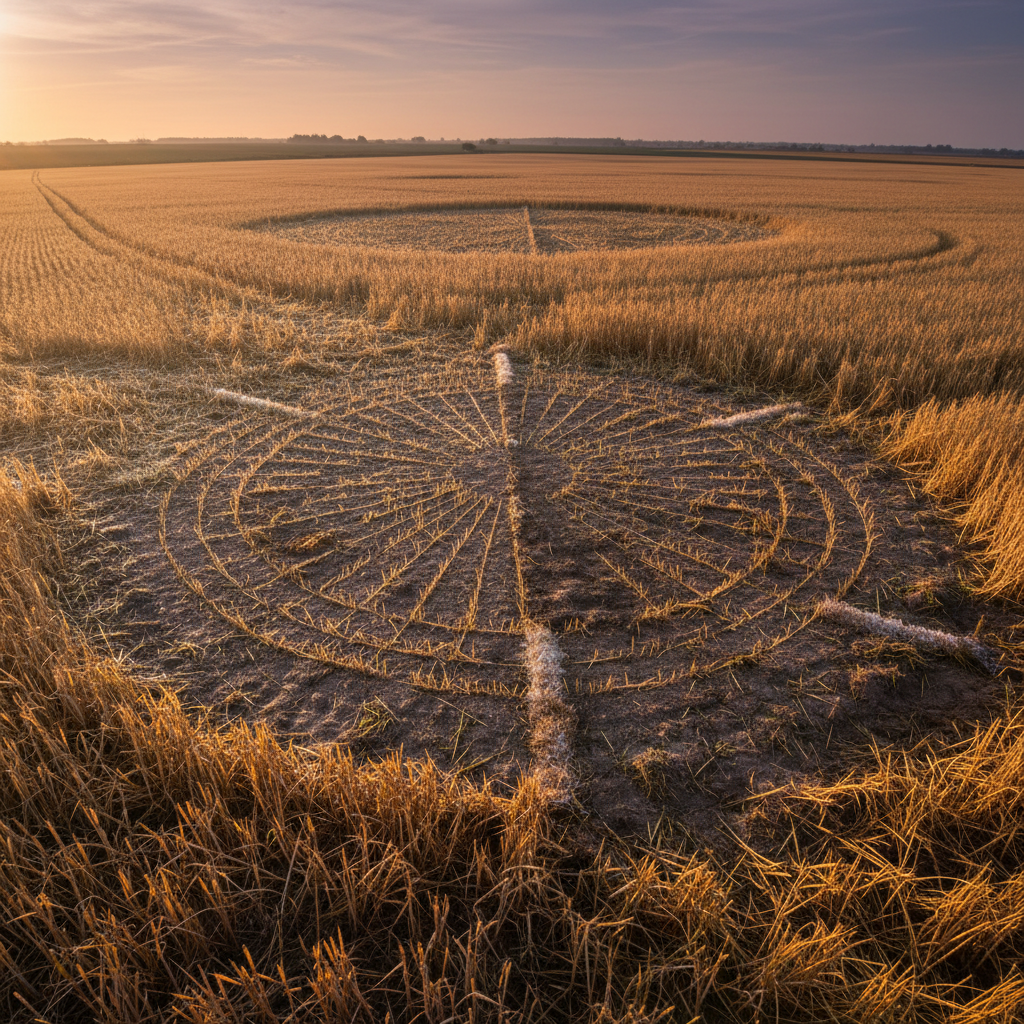 The crop circles that appeared overnight