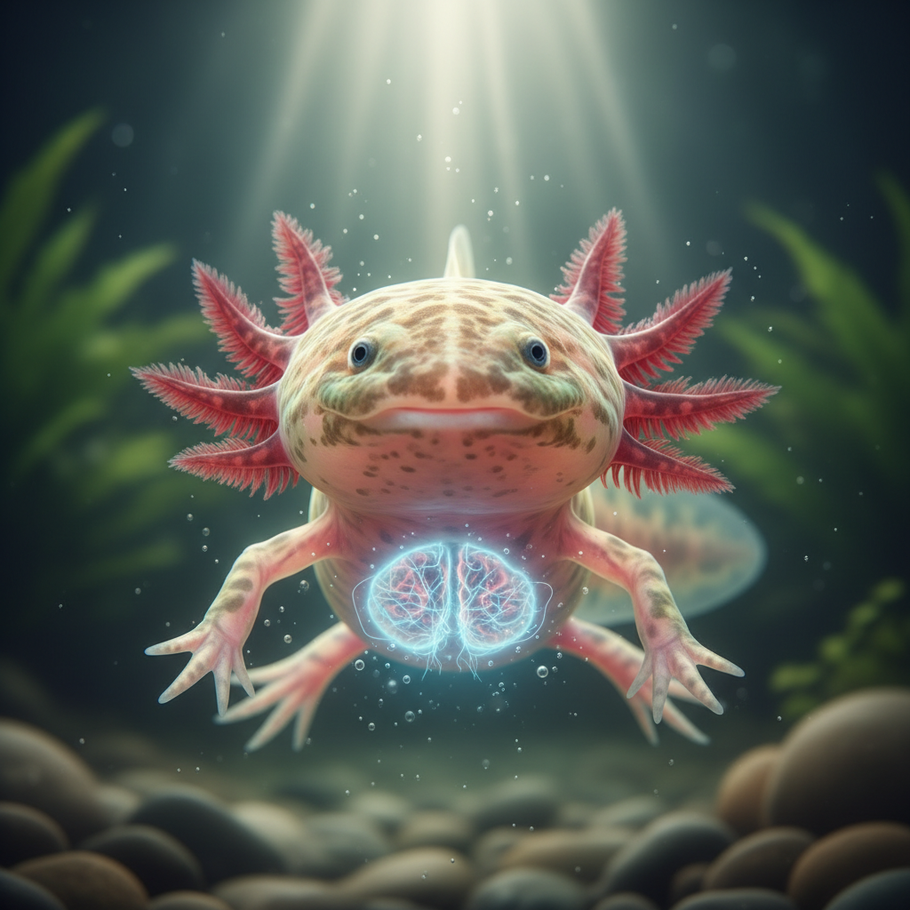 The axolotl never grows up — and that's its superpower