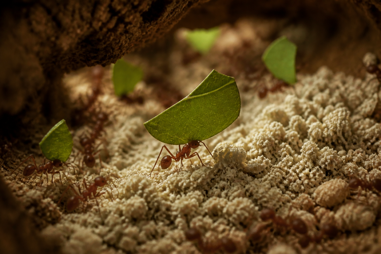 Ants don't eat leaves, they farm fungus