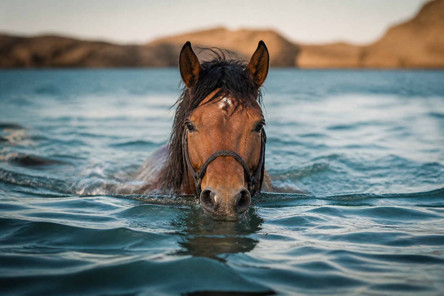 Horses are natural swimmers, built for water