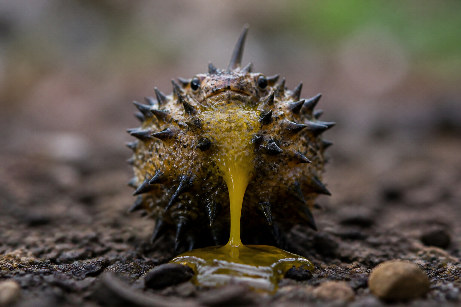 Lizards squirt blood from their eyeballs