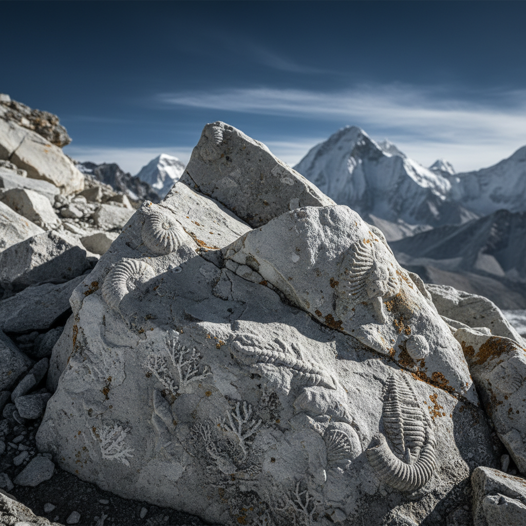 The Top of Mount Everest is an Ancient Ocean Floor