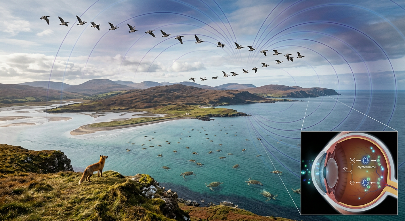 Some animals navigate by seeing magnetic fields