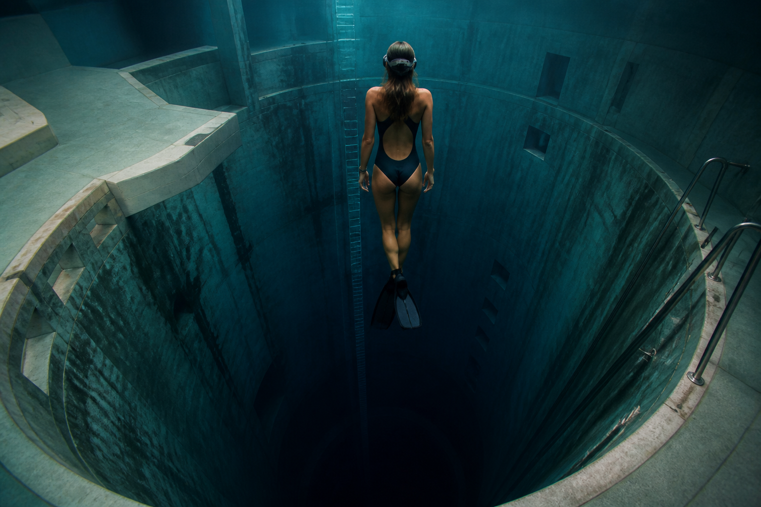 This swimming pool has a secret depth