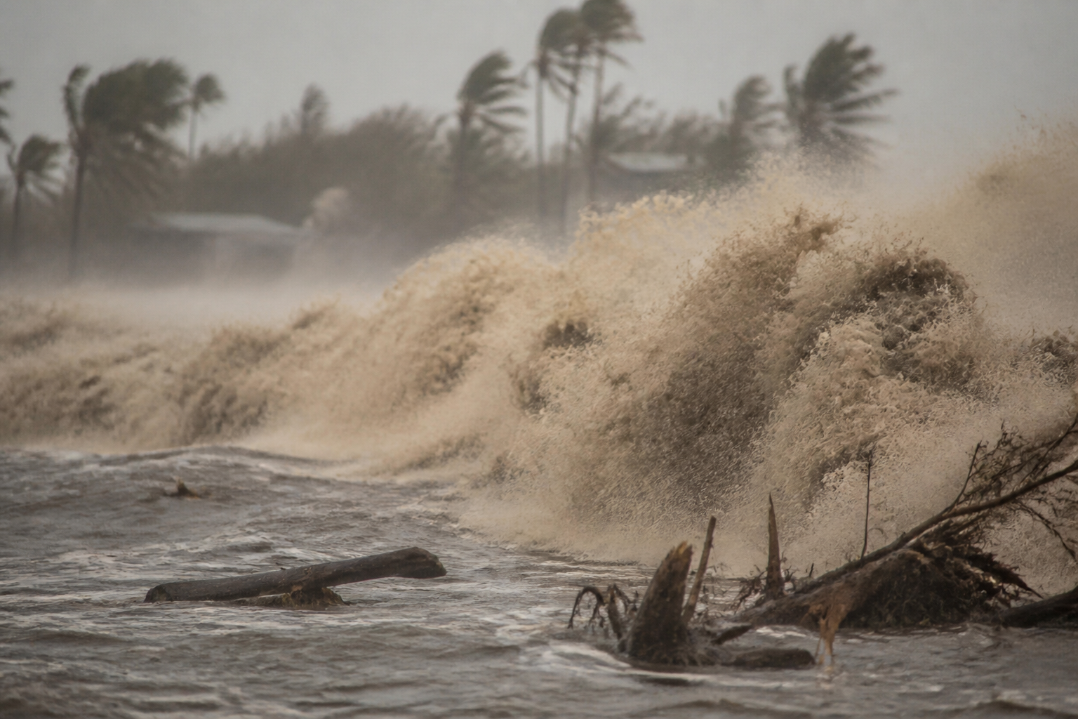 Hurricanes can push an entire ocean onto land
