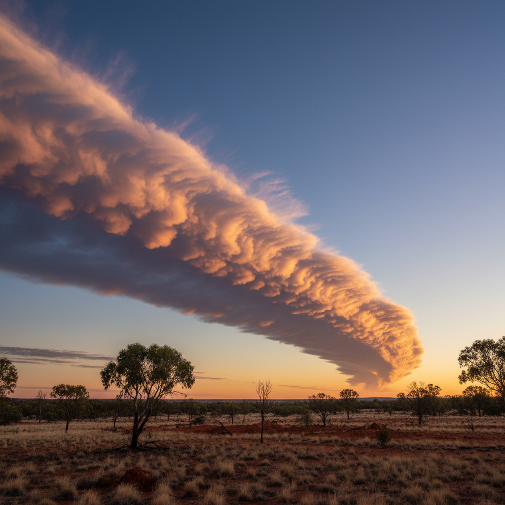 The Cloud That Looks Like a Giant Rolling Pipe
