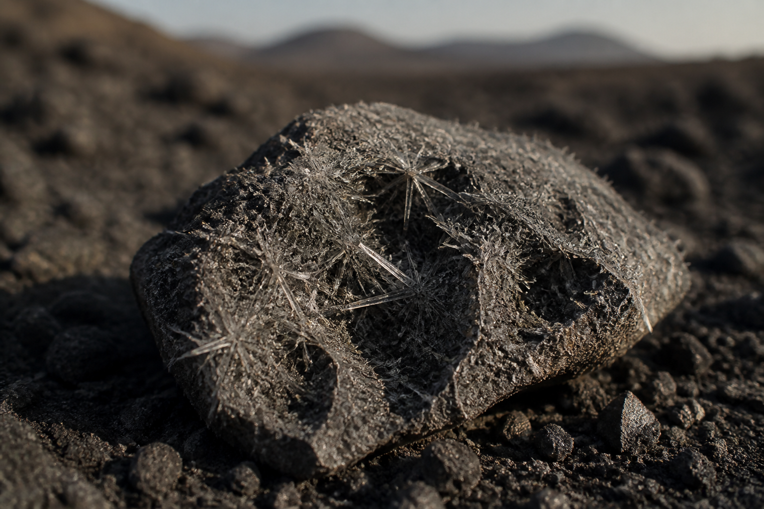 Moon dust cuts like tiny glass shards