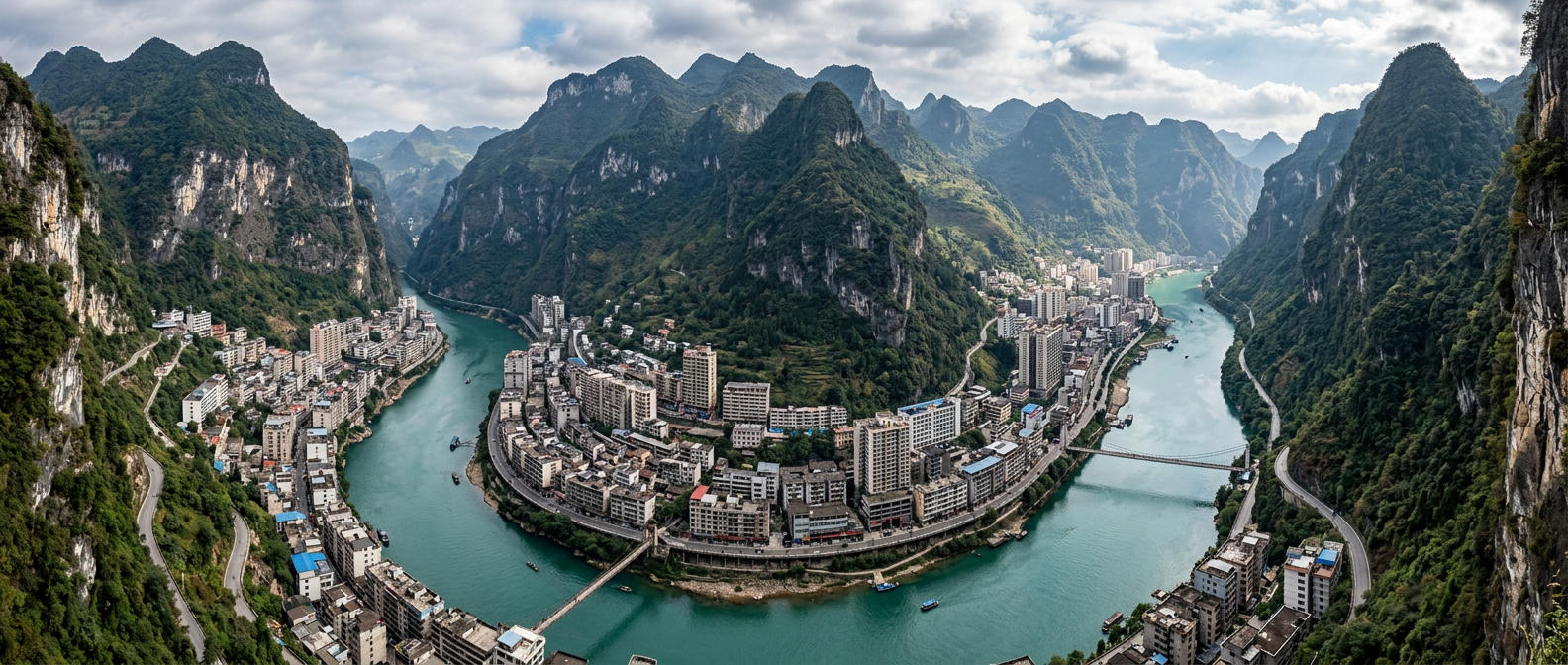 The Chinese city built on a knife edge