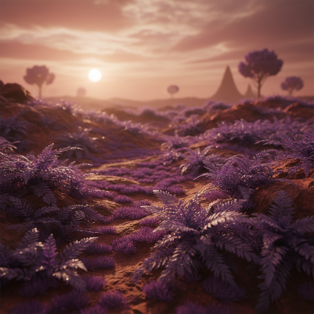 Earth had purple plants before green ones