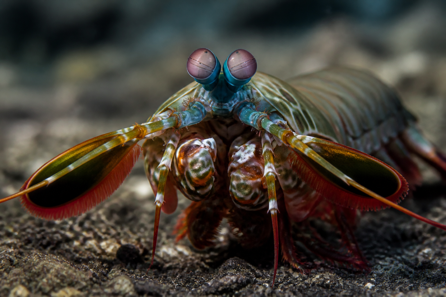 A Mantis Shrimp's Punch Boils Water and Blinds Prey