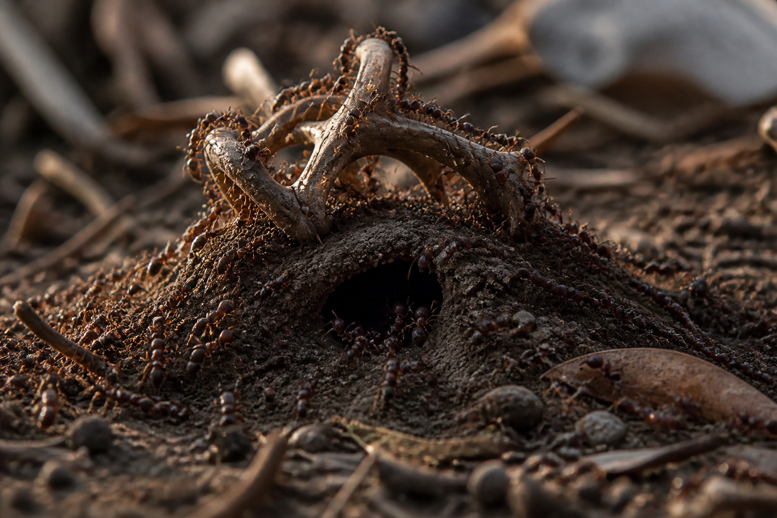 Fungus turns ants into zombie puppets