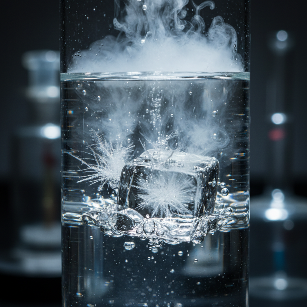 There's a temperature where water boils and freezes at the same time
